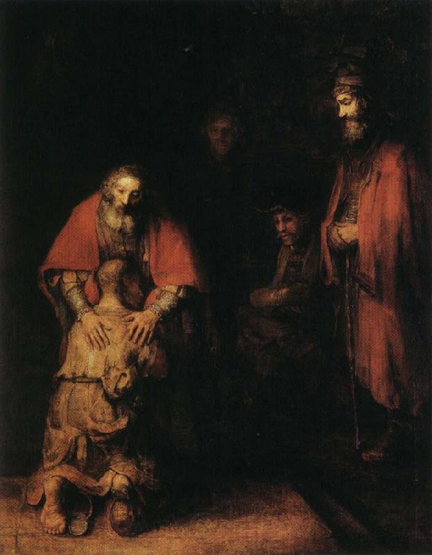 Rembrandt van rijn Return of the Prodigal Son France oil painting art
